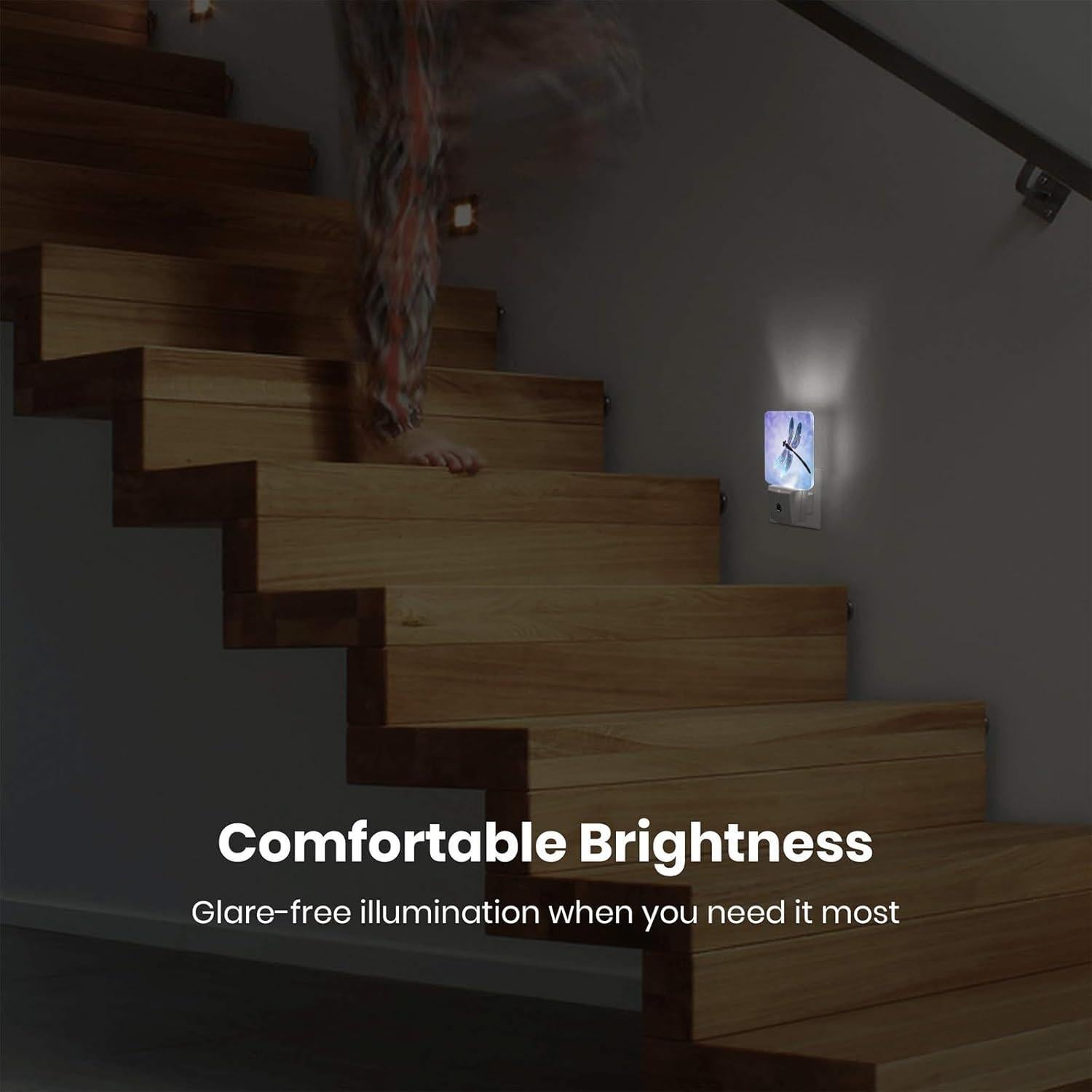 Lámpara LED Nocturna Yobvec Libélula 0.5W Enchufable