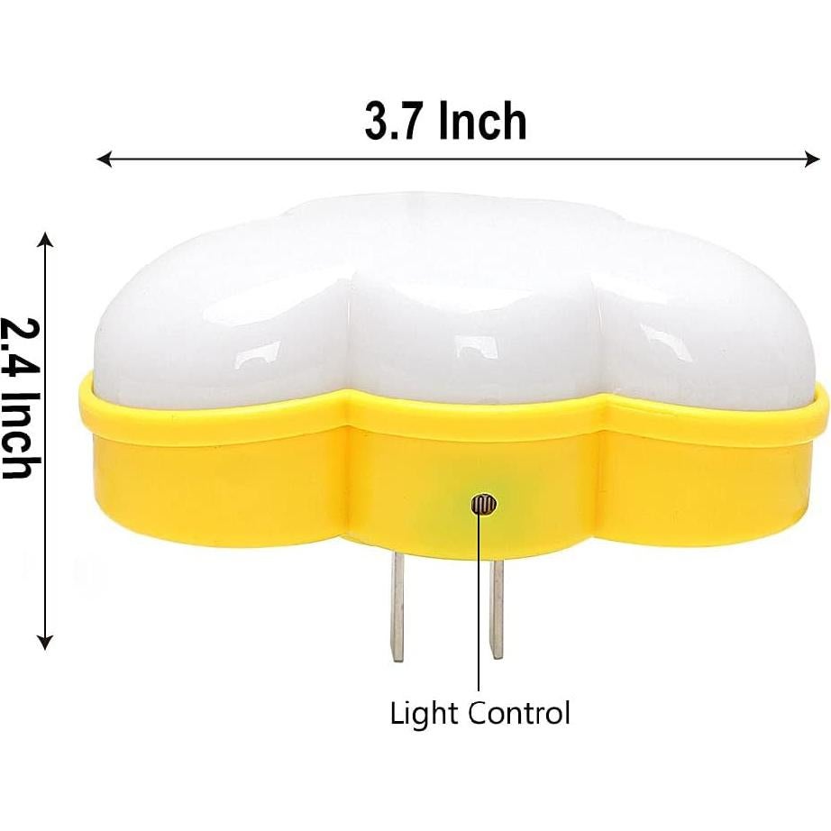 Luz Nocturna Enchufable AUSAYE Nube LED 0.5W Luz Cálida
