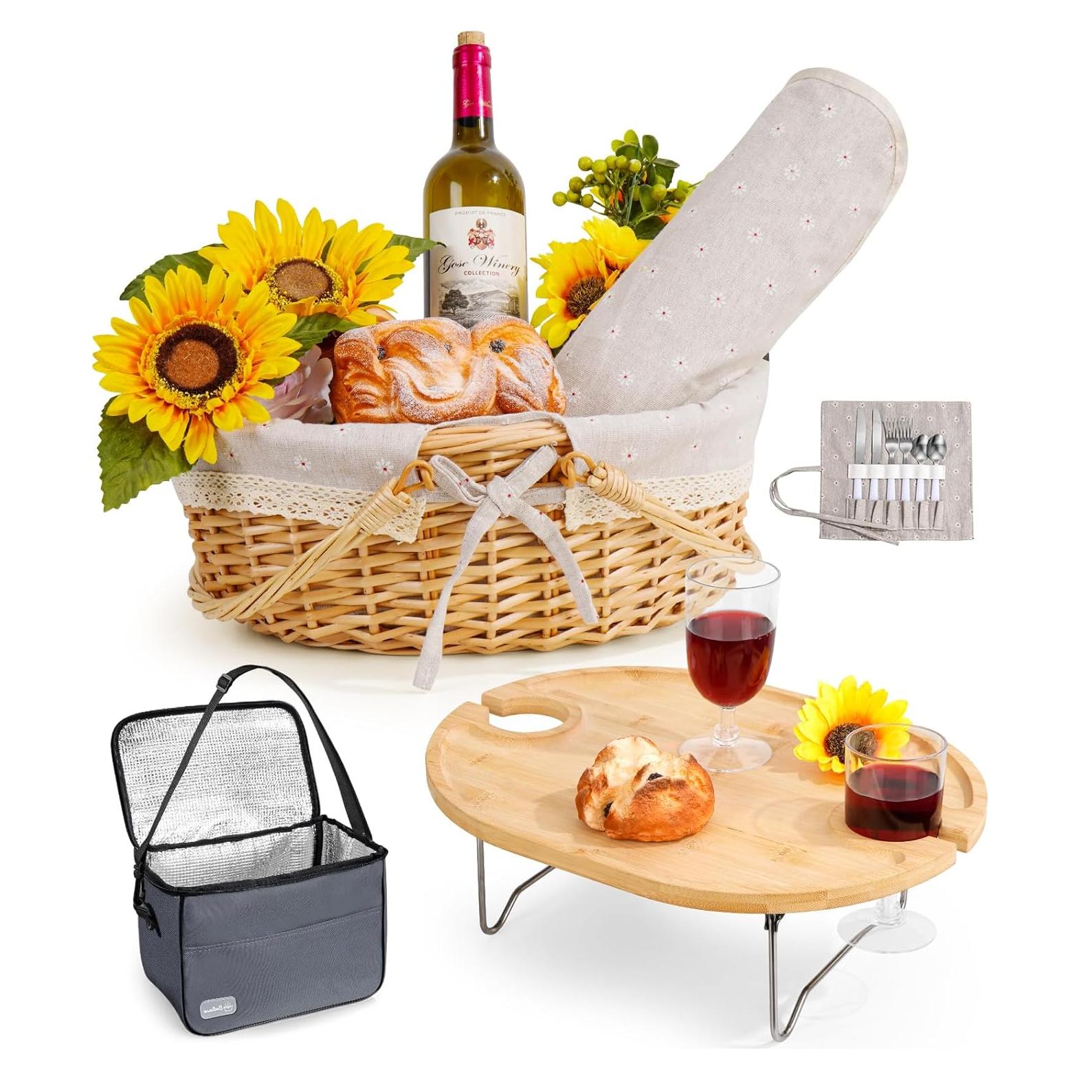 Set de Picnic para 2 Filano con Mesa, Manta y Bolsa Térmica