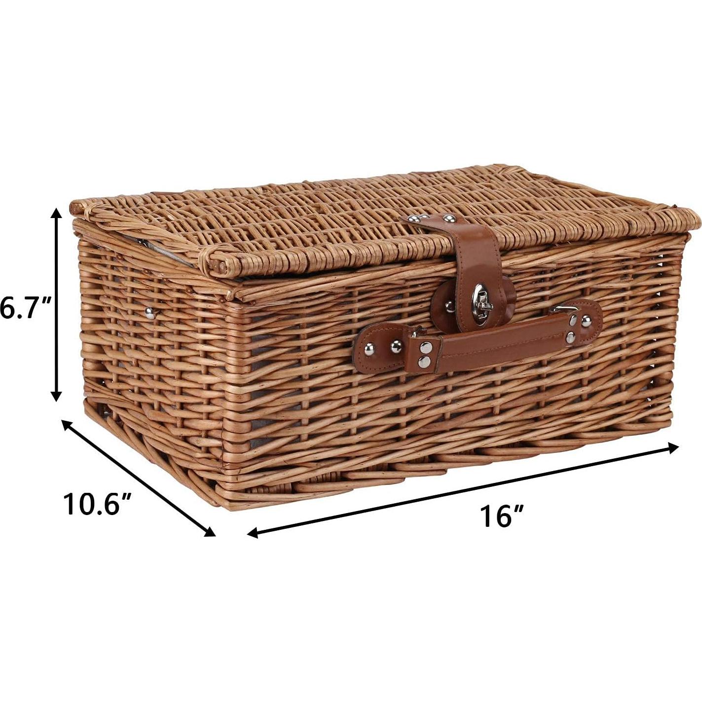 Cesta de Picnic ZORMY para 2 Personas con Compartimento Aislado