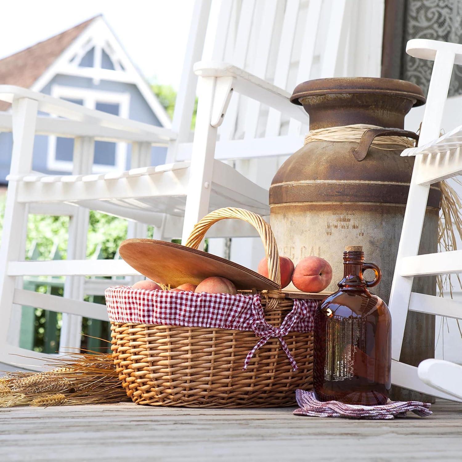 Cesta de Picnic Vintage Country PICNIC TIME para 2 - Mimbre