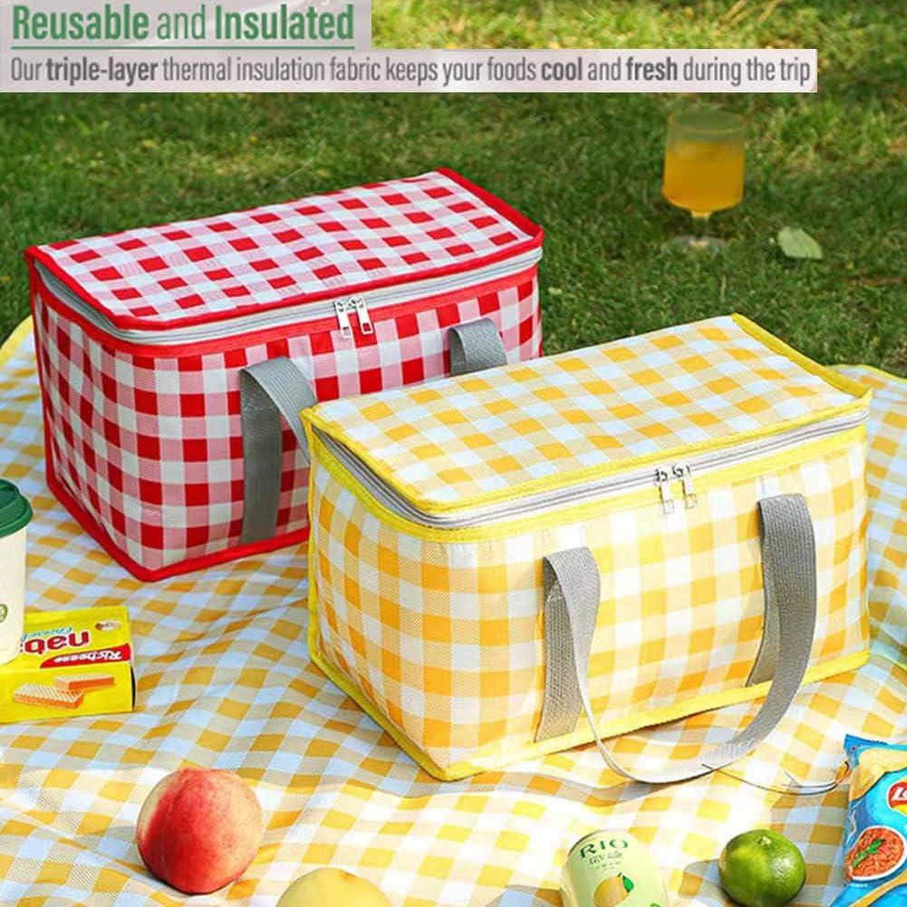 Bolsa Térmica Plegable Lchkrep 24L Rojo para Picnic