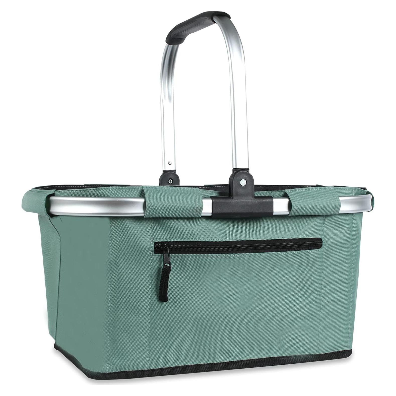 Cesta de Picnic Plegable SIYUAN 22L Verde Claro Duradera