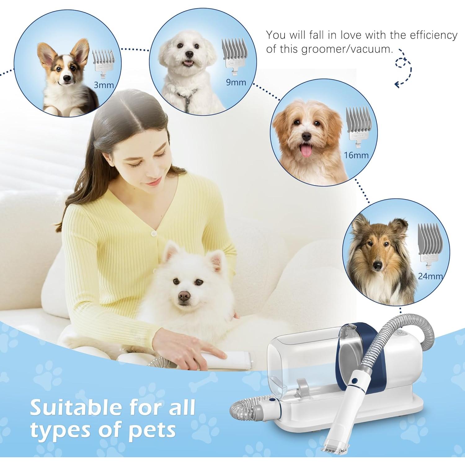 Aspiradora para Mascotas MeaASM 2.3L 99% Pelo Bajo Ruido