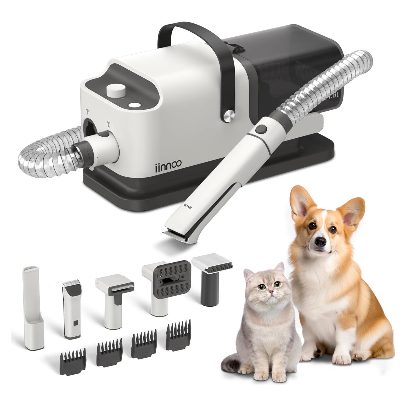 Aspiradora y Secador de Perros A100 26000Pa 5 en 1 Blanco