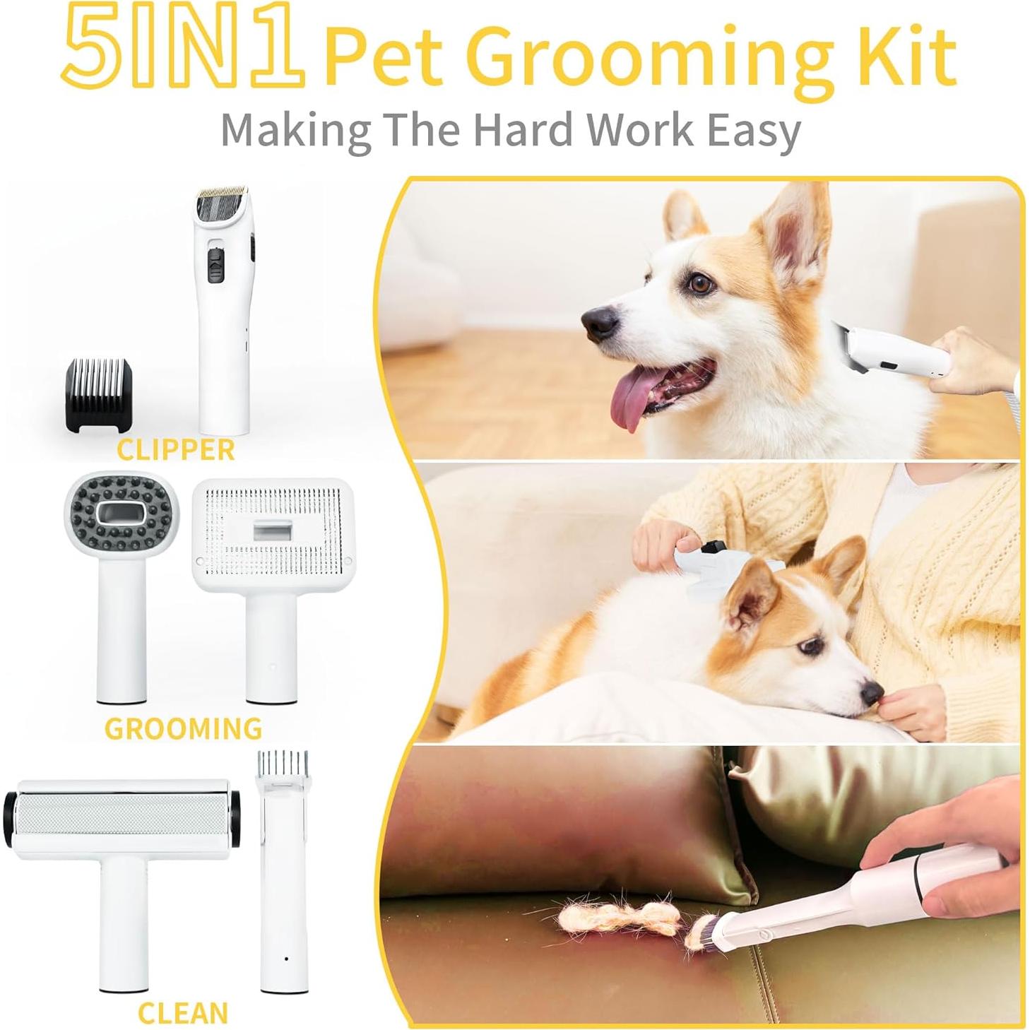 Kit de Aseo para Perros Lanchez con Aspiradora 12Kpa 1.5L