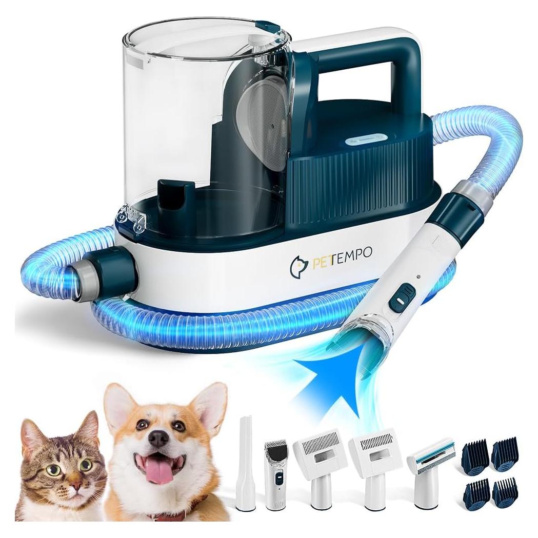 Kit de Aseo para Perros PETEMPO 9 en 1 con Aspiradora 2.5L