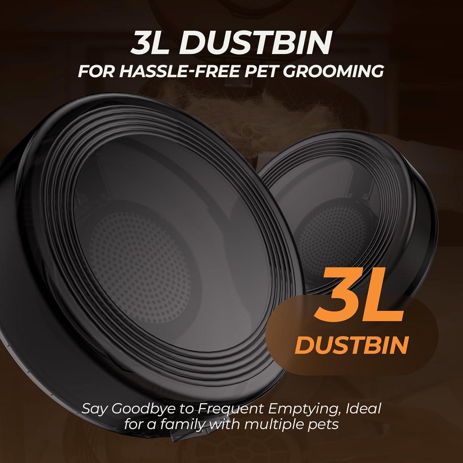 Aspiradora y Secadora para Perros KungFuPet 3 en 1 15000Pa