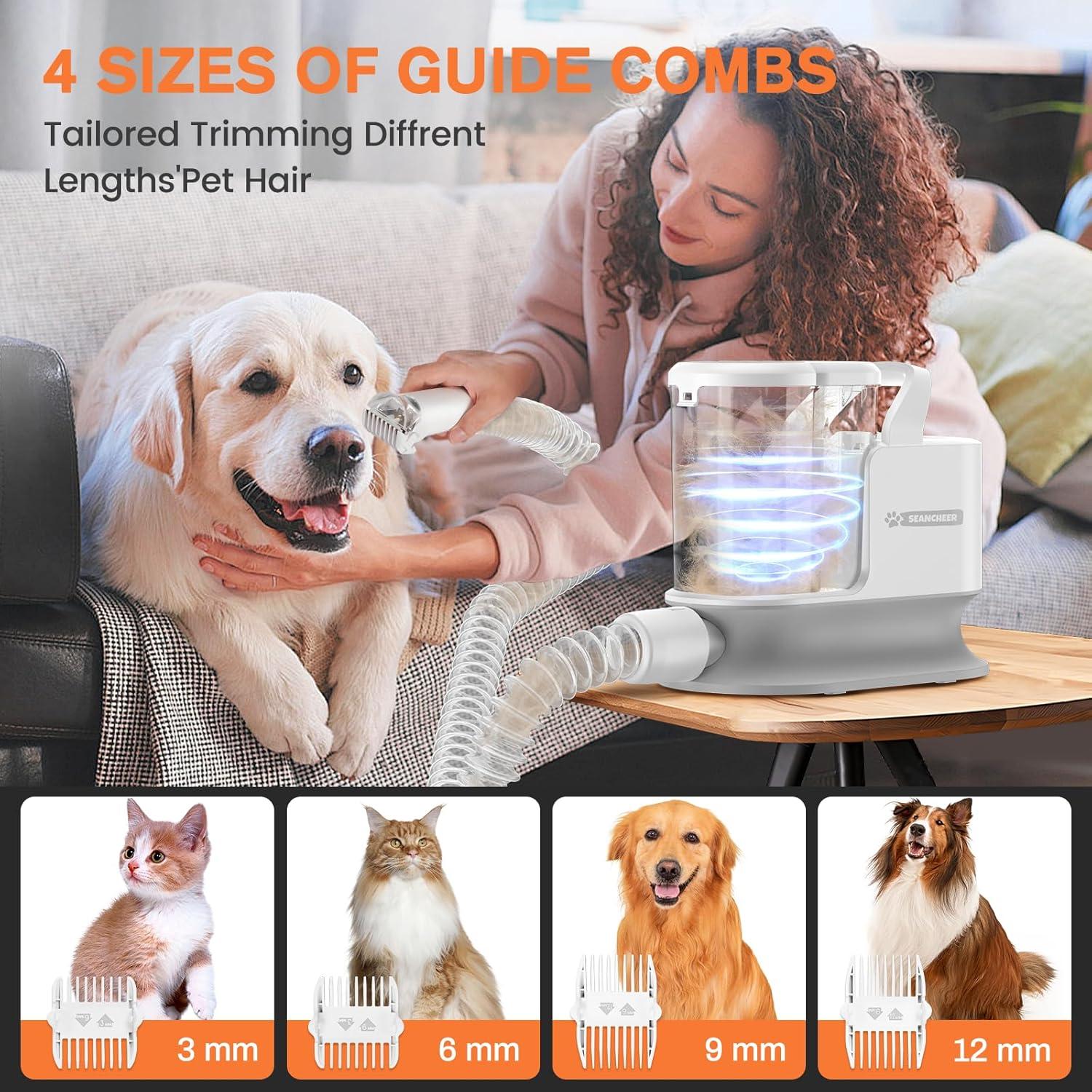 Kit de Aspiradora y Acicalamiento para Perros SEANCHEER 3L