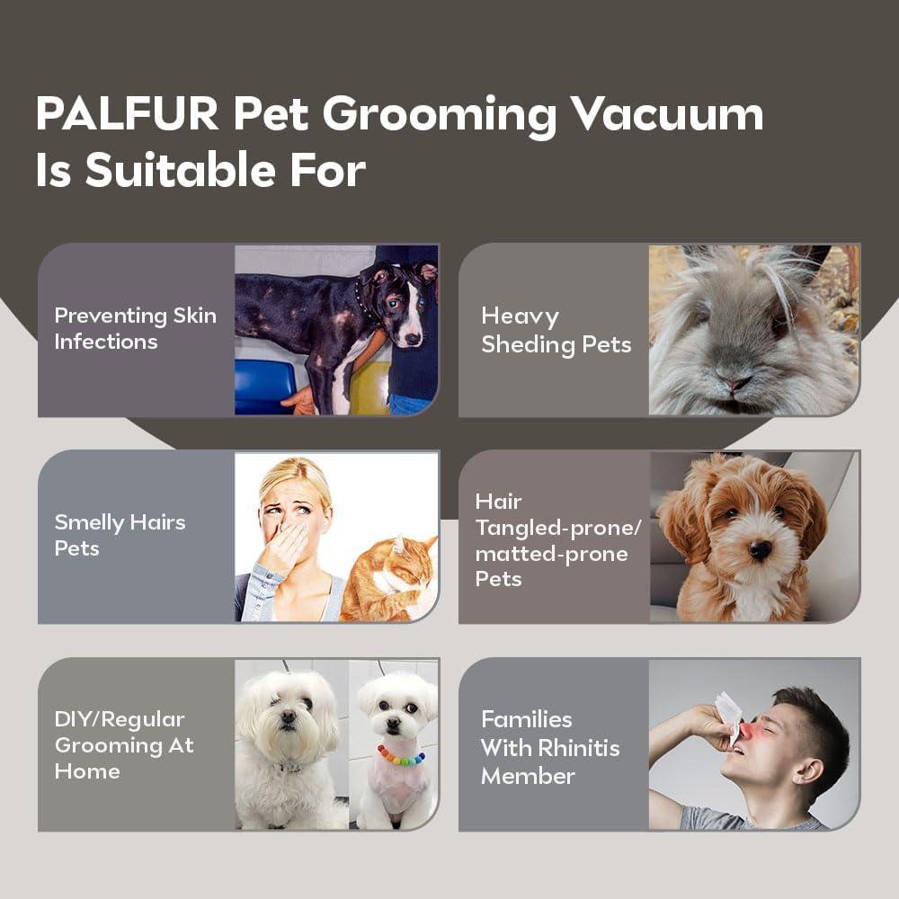 Kit de Aseo para Perros PalFur IN01 con Aspiradora HEPA 2L