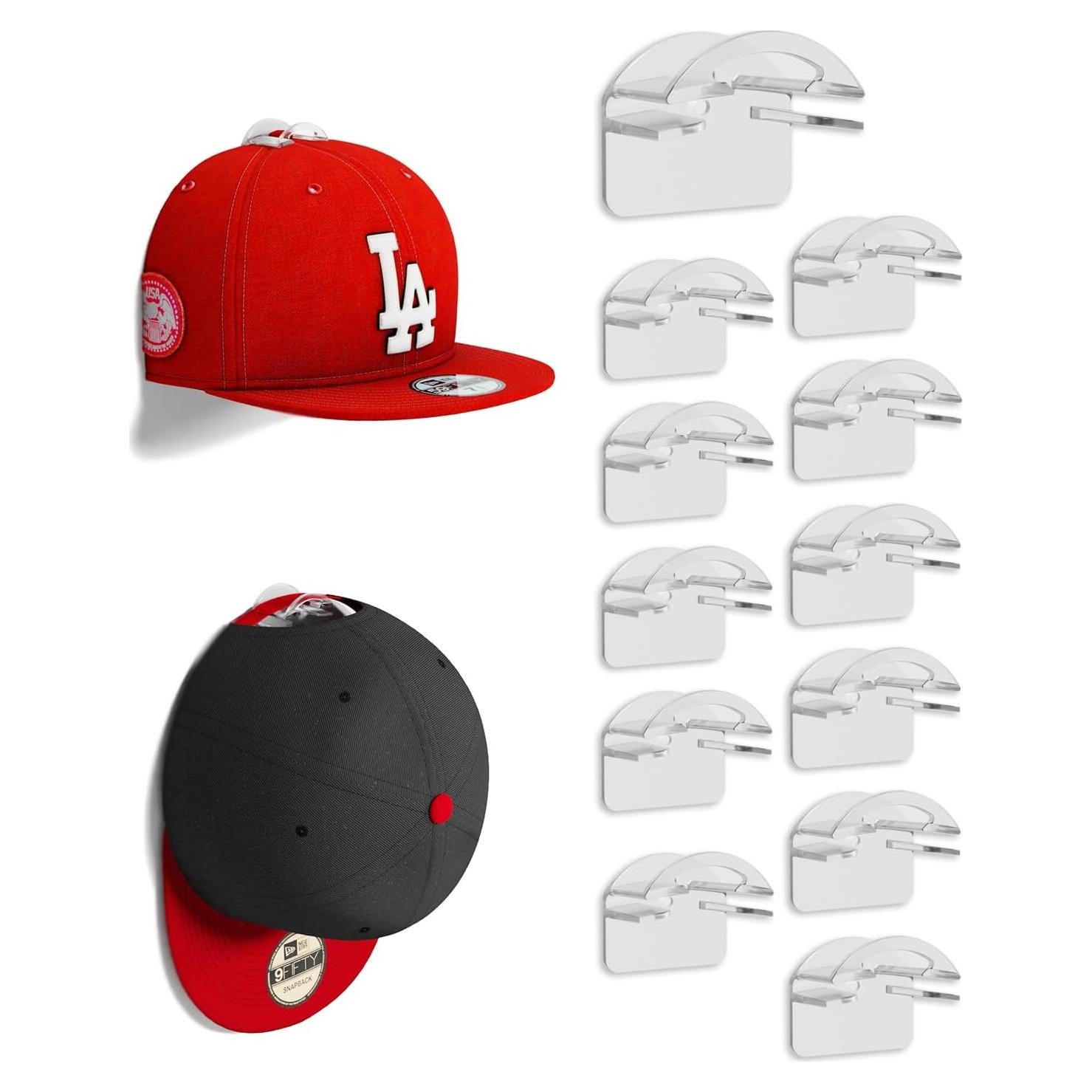 Ganchos Adhesivos para Sombreros MSKEI - Paquete de 12