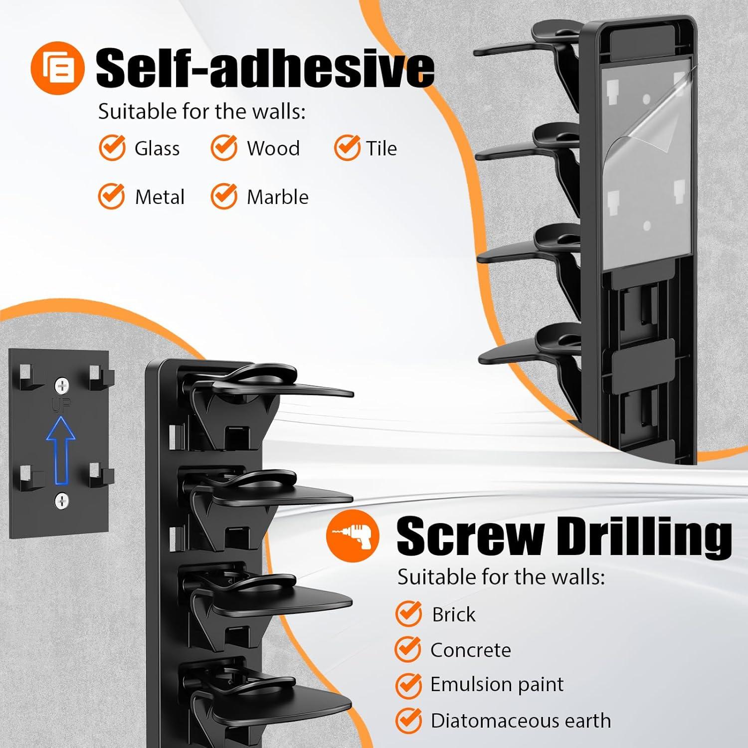 Organizador de Sombreros HeQe para 40 Gorras - 2 Paquete Negro