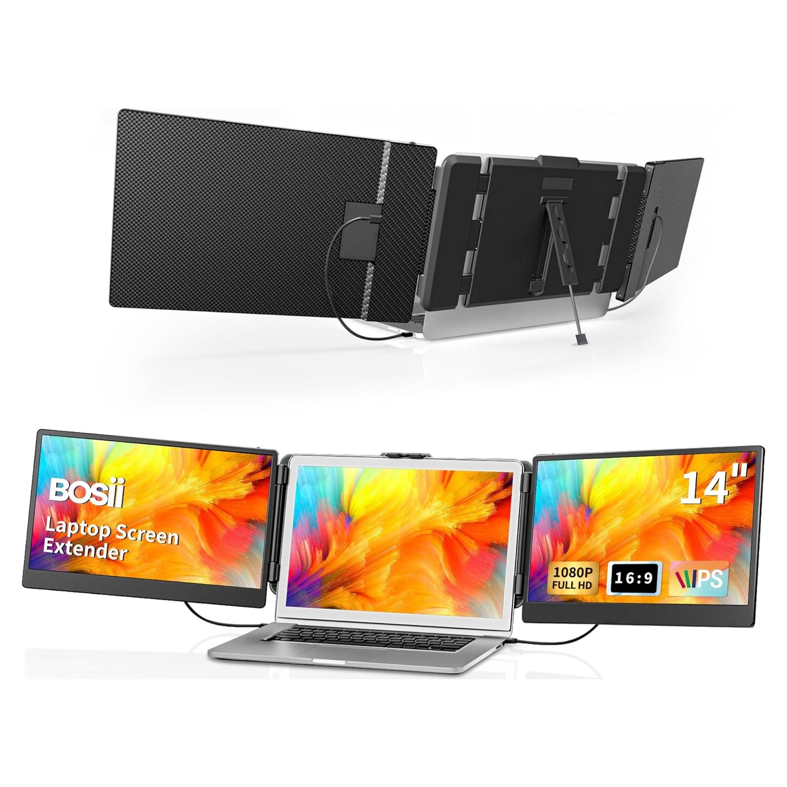 Extensor de Pantalla BOSII 14" FHD 1080P Portátil USB-C