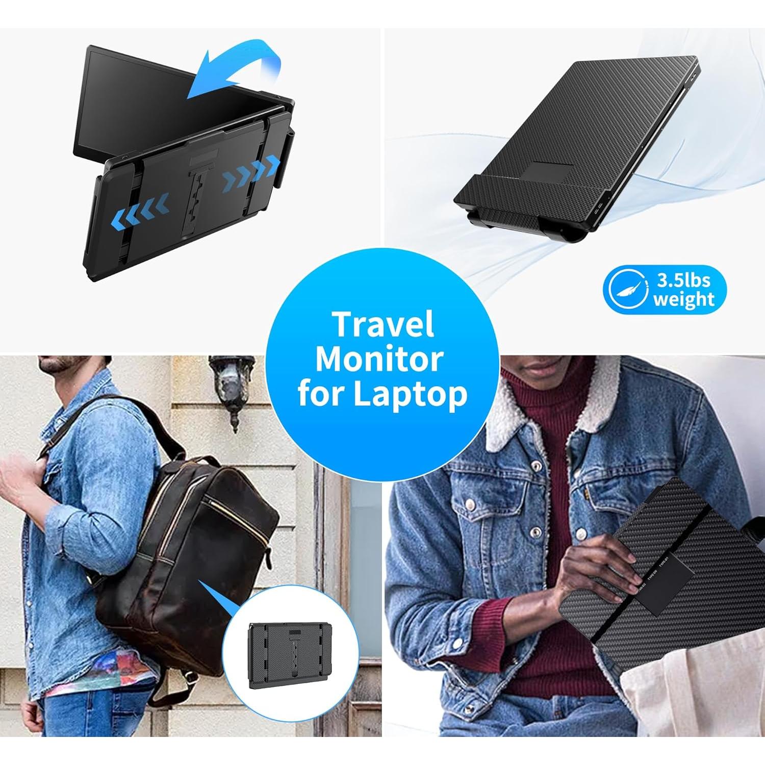 Extensor de Pantalla BOSII 14" FHD 1080P Portátil USB-C