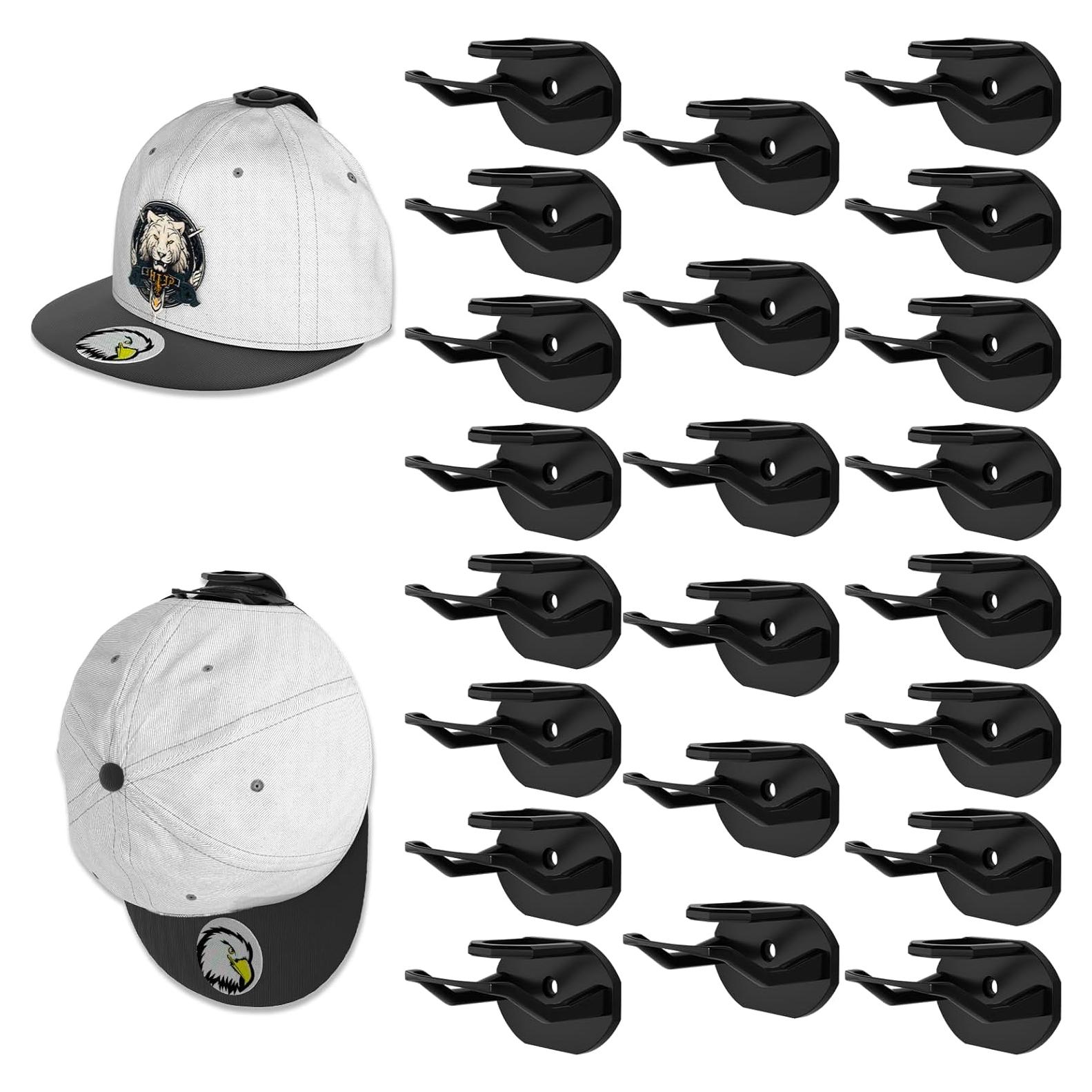 Ganchos Adhesivos para Sombreros Niunuerga 22 Pack Negro