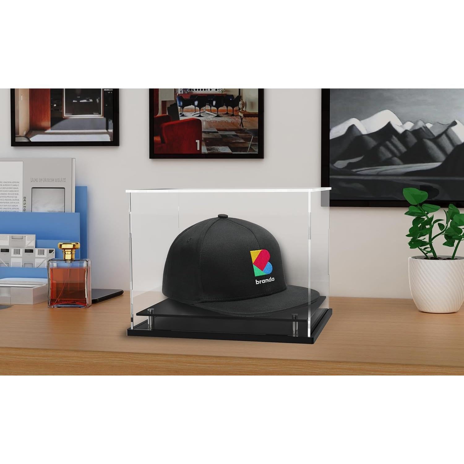 Estuche de Exhibición para Gorras WANLIAN Acrílico 21.8x20.1cm