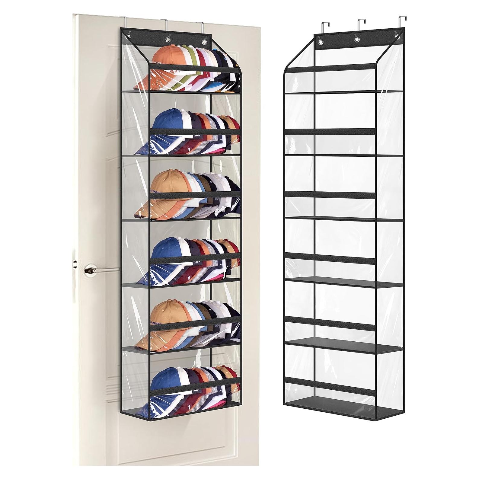 Perchero Organizador de Gorras AOODA 72 Gorras Negro 135.9 cm