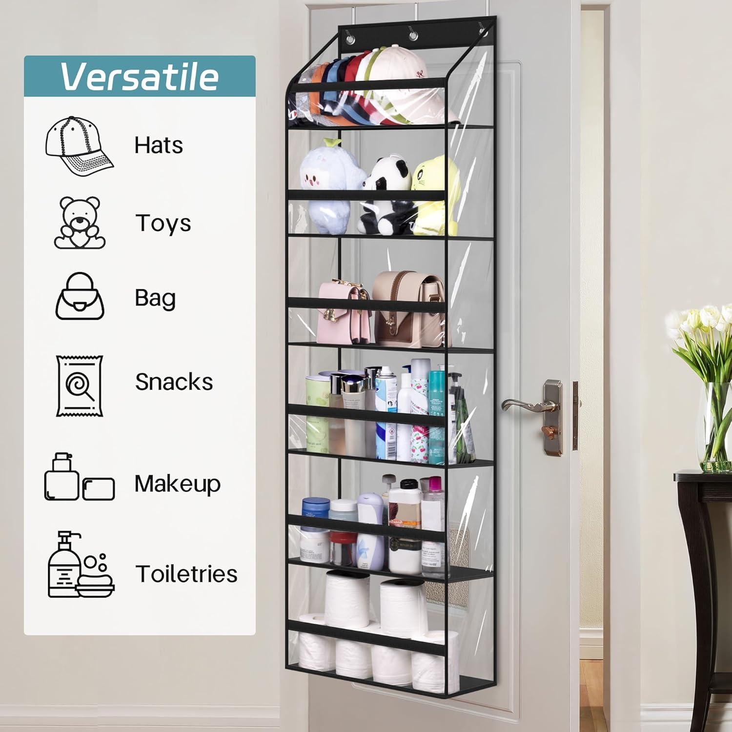 Perchero Organizador de Gorras AOODA 72 Gorras Negro 135.9 cm