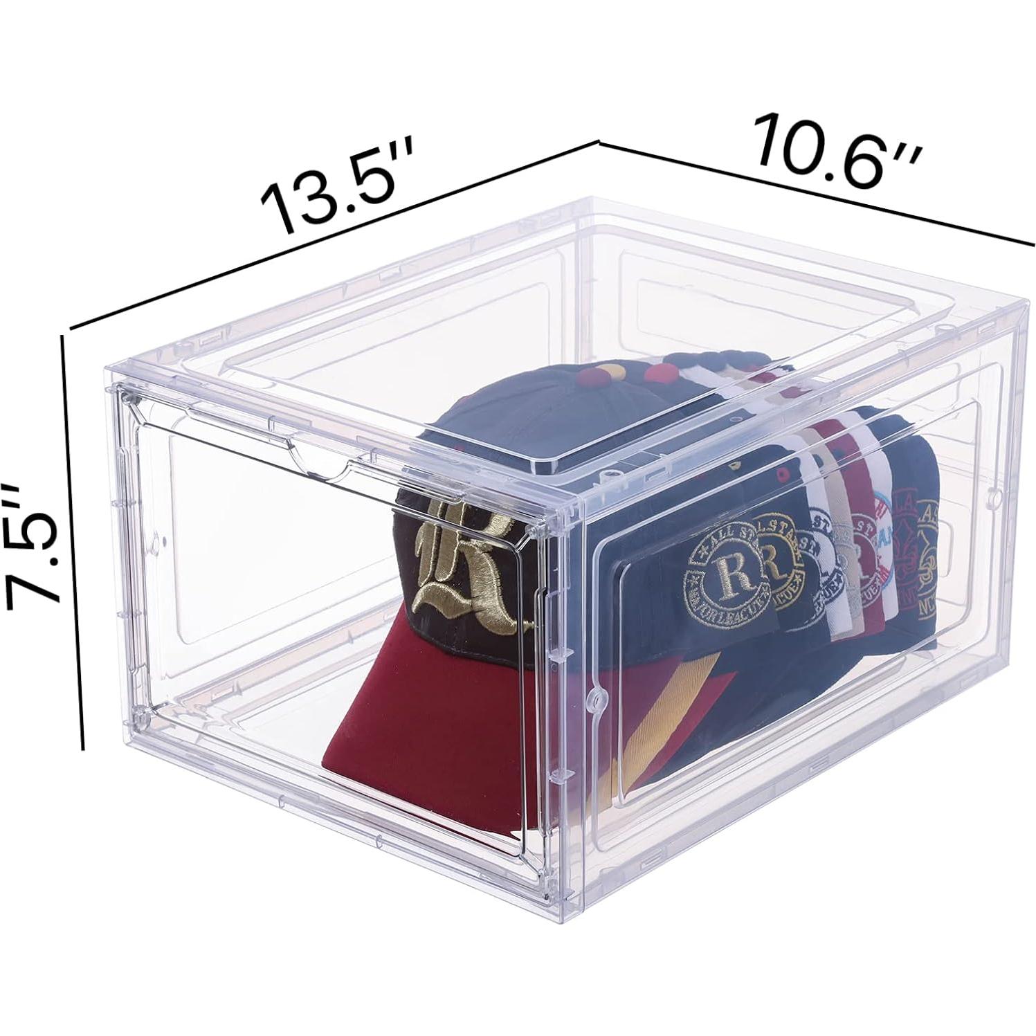 Organizador de Gorras Attelite, Set de 6, Transparente, Apilable