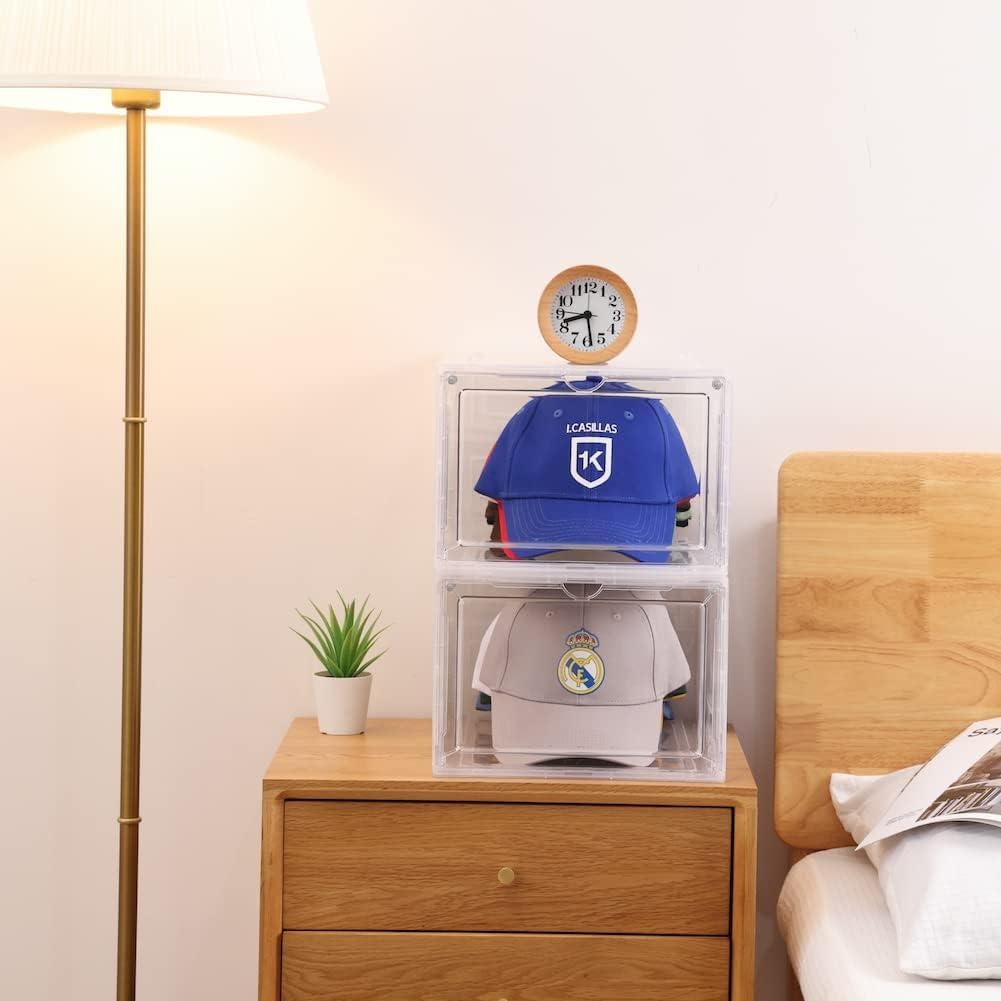 Organizador de Gorras Attelite, Set de 6, Transparente, Apilable