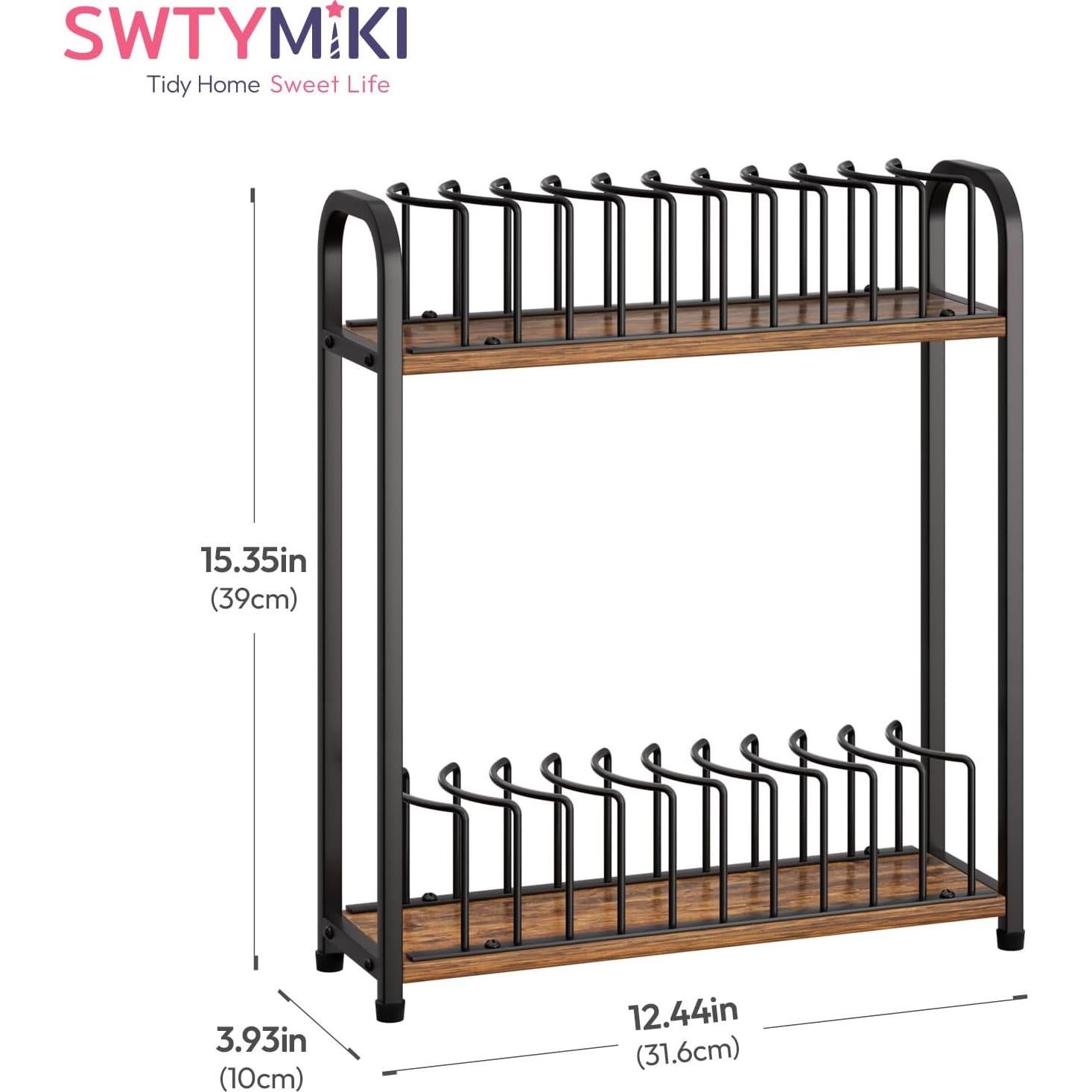 Soporte para Sombreros SWTYMIKI Negro - Organizador de 20 Gorras