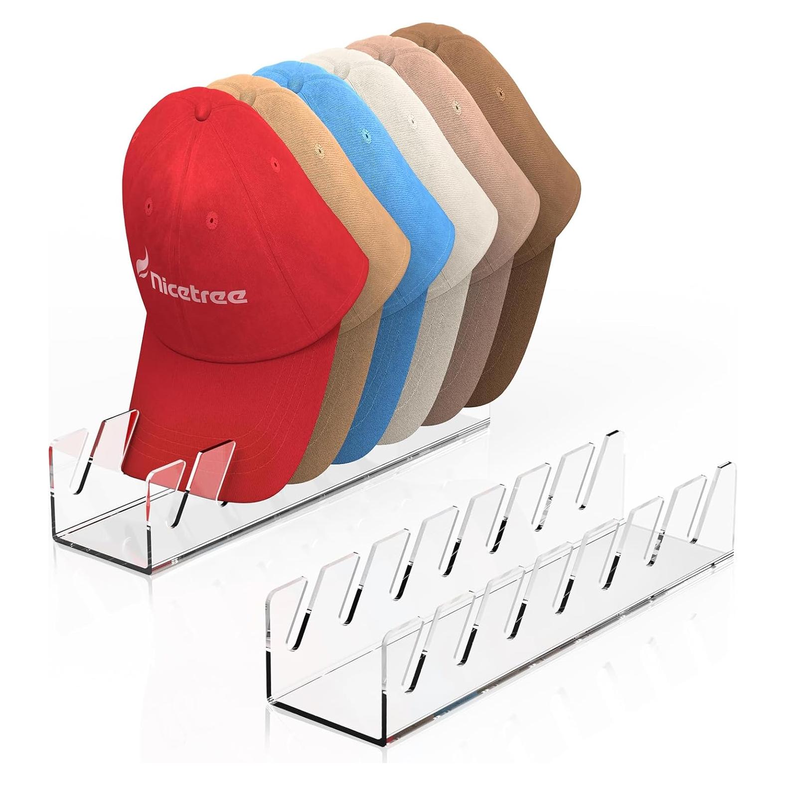 Organizador de Gorras Nicetree 2 Pcs Acrílico Transparente