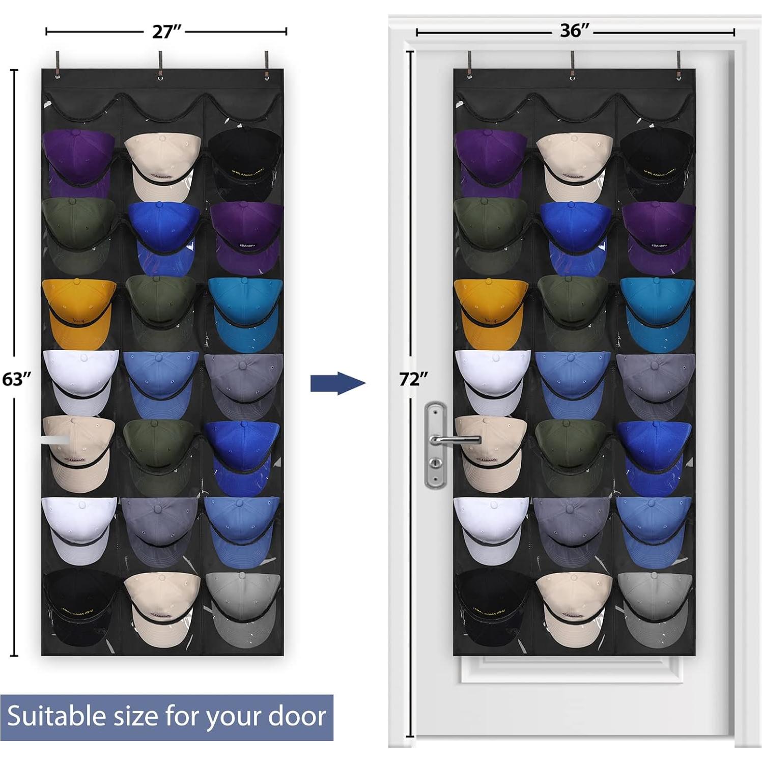 Organizador de Sombreros Dofilachy con 24 Bolsillos Profundos