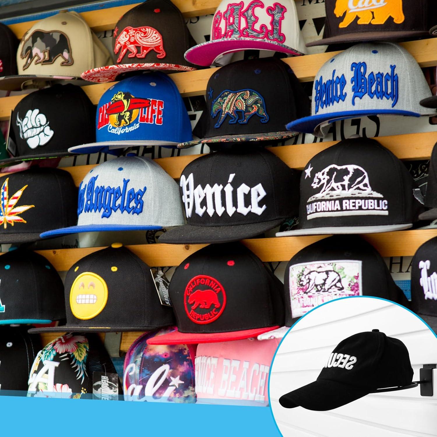 Soporte de Exhibición de Sombreros Kigley 6 Pcs Metal Negro