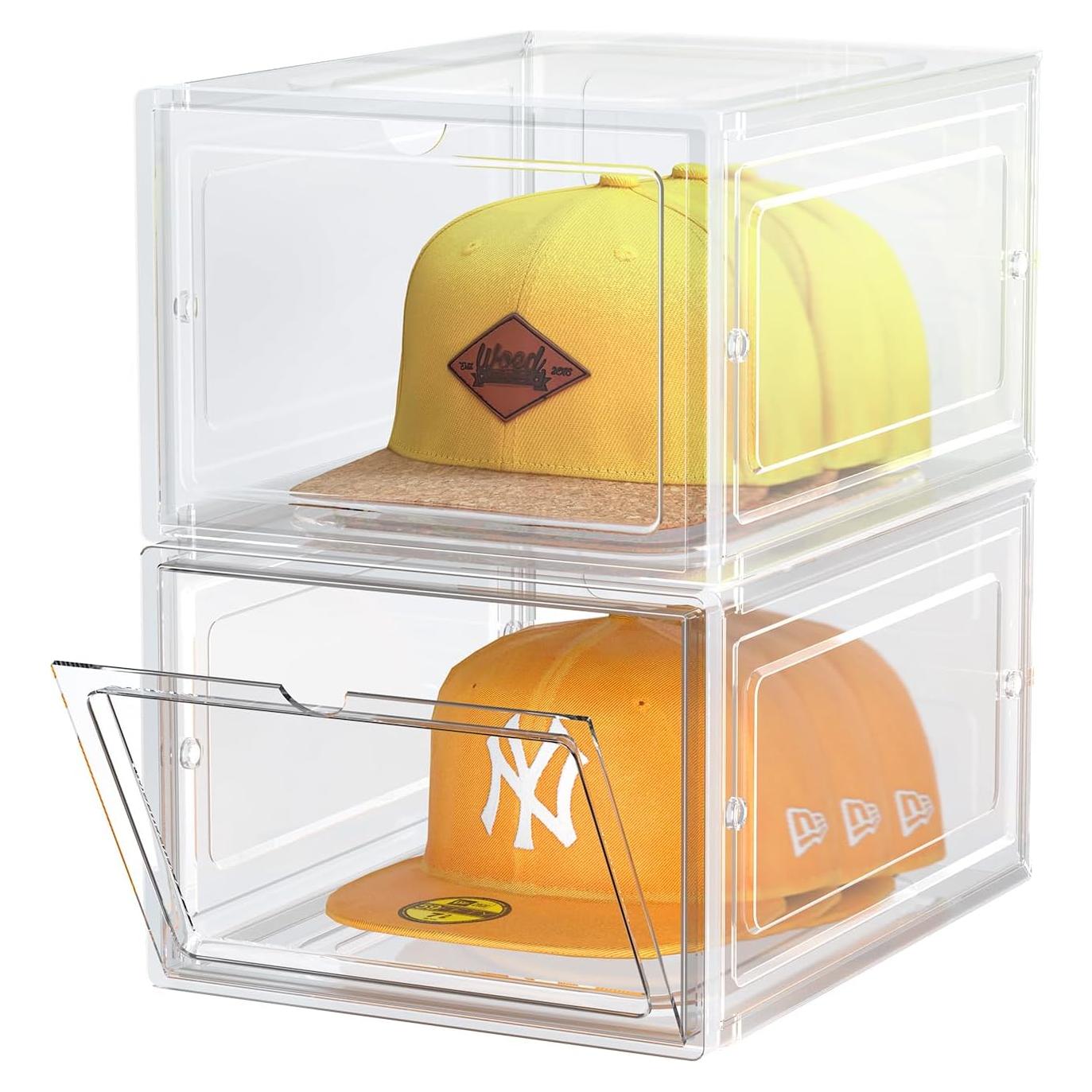 Caja Organizadora de Sombreros SCAVATA, Apilable, 2 Unidades