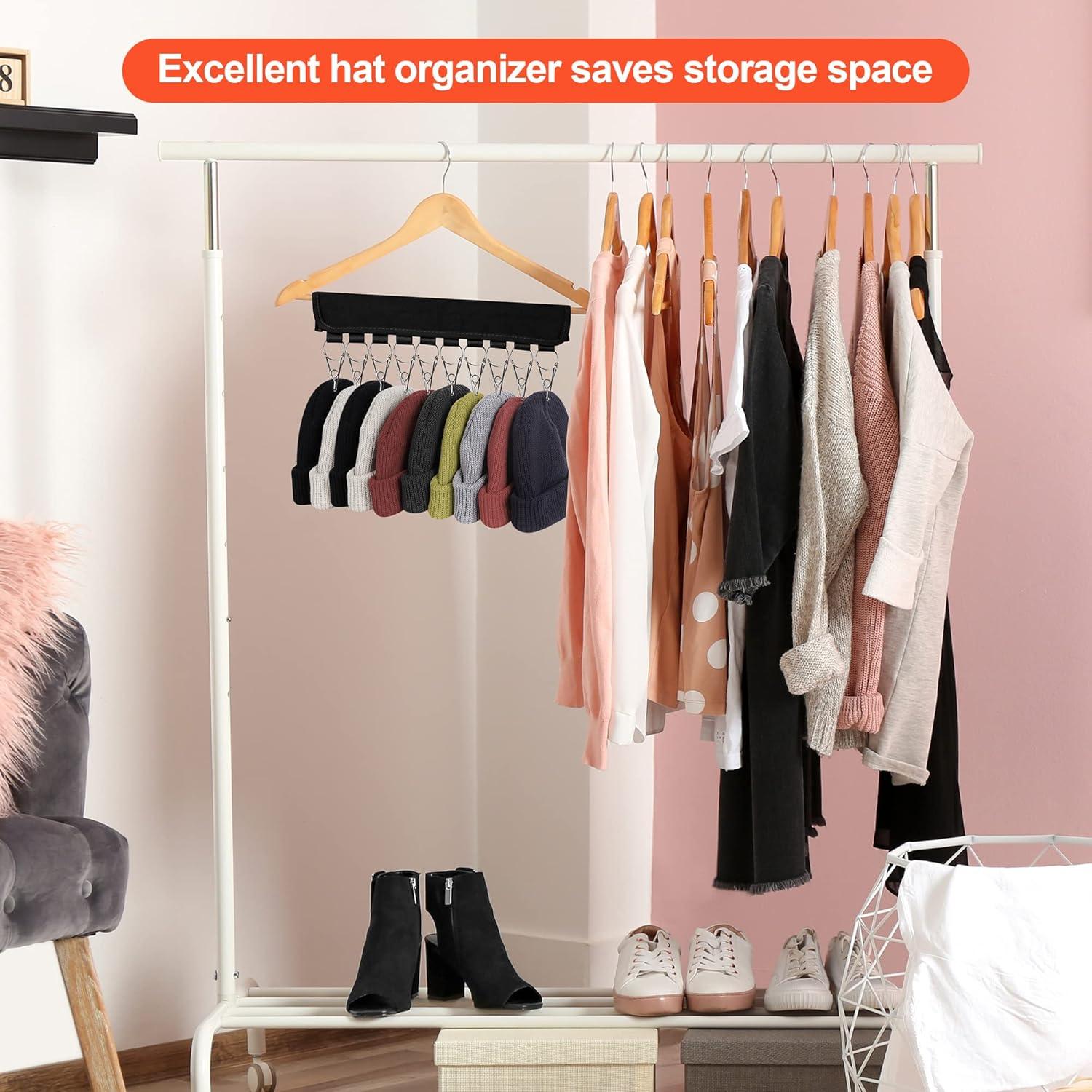 Soporte para Gorras de Béisbol Binboov 2 Pcs Clips Acero Inoxidable