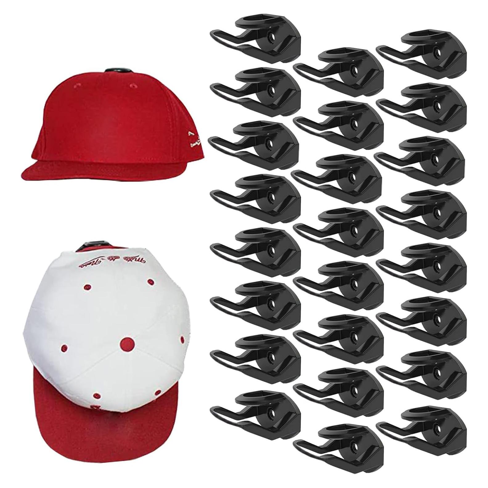 Ganchos Adhesivos para Sombreros RUIPBOTE 24 Piezas Negro