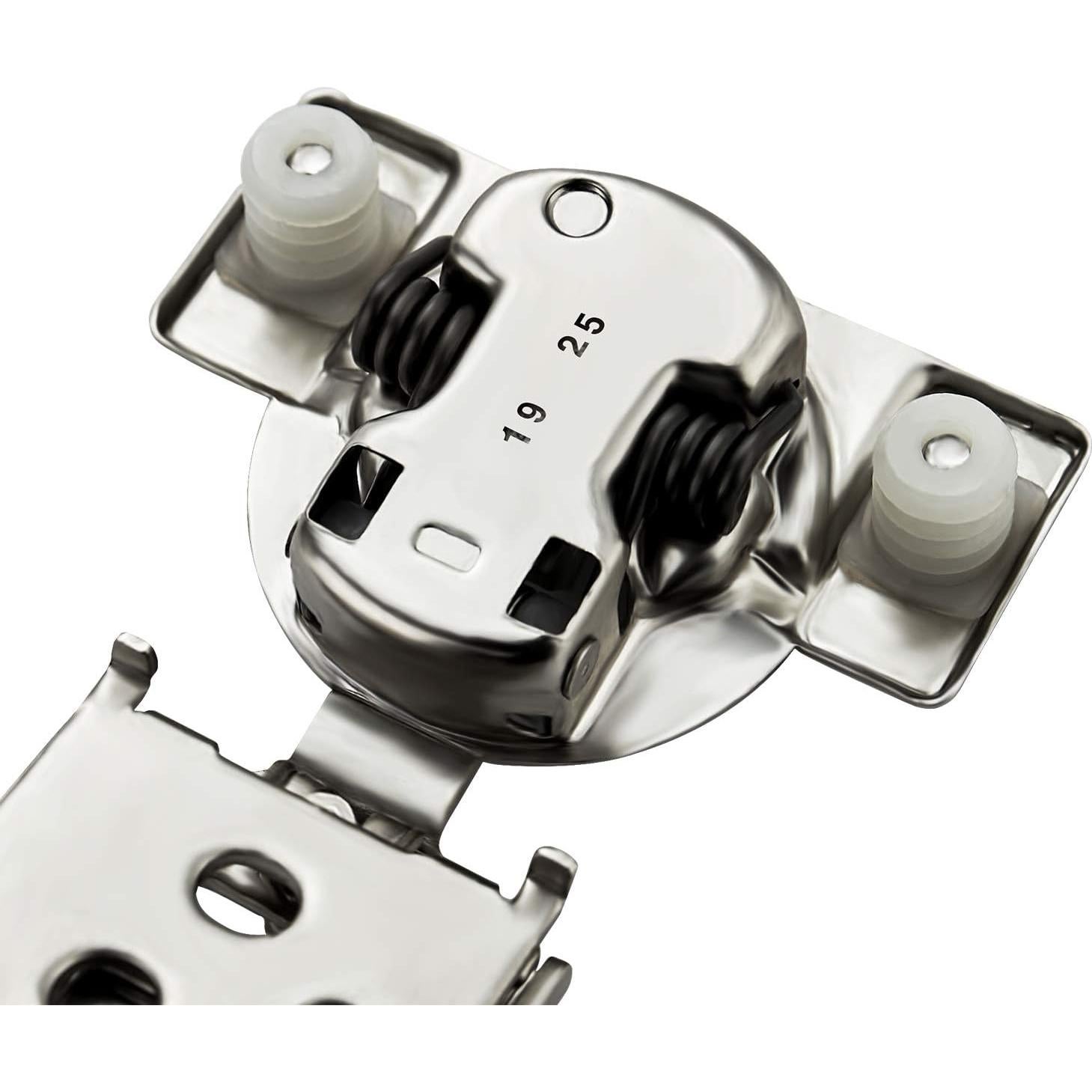 Bisagras de Cierre Suave Ravinte 60 Piezas 1/2" Niquel Satinado