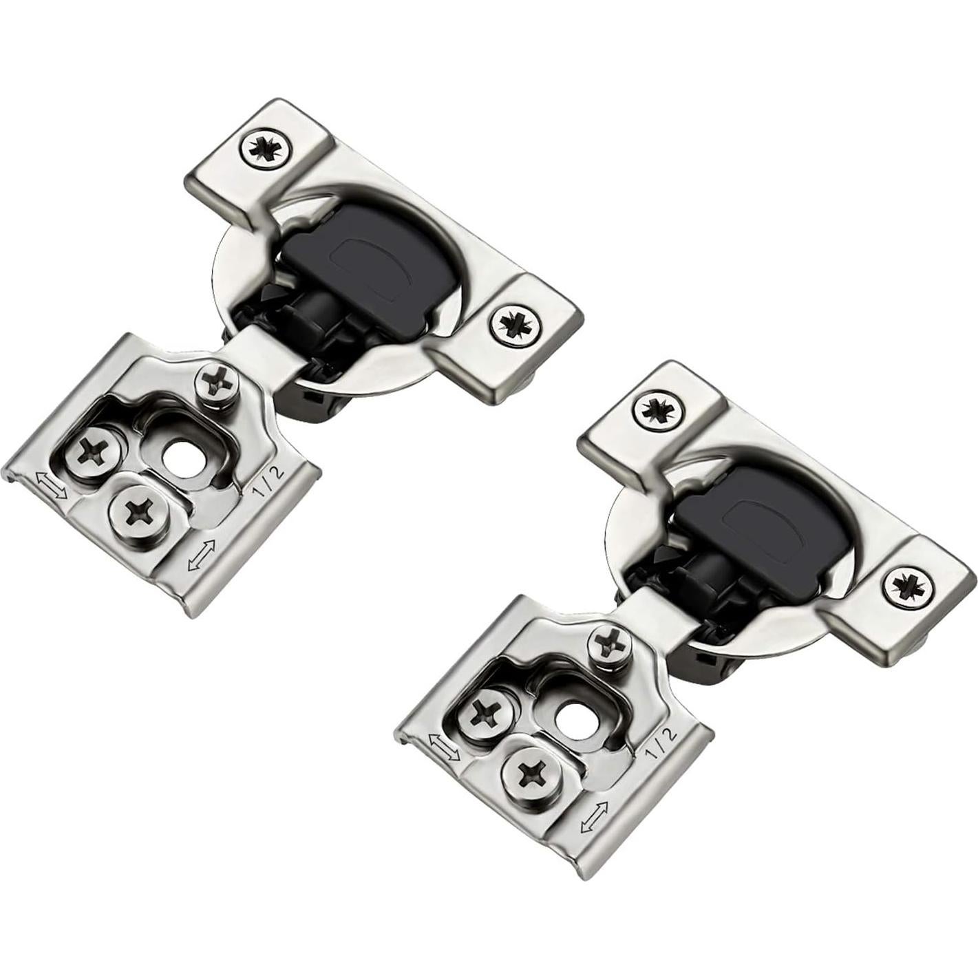 Bisagras de Cierre Suave Ravinte 60 Piezas 1/2" Niquel Satinado