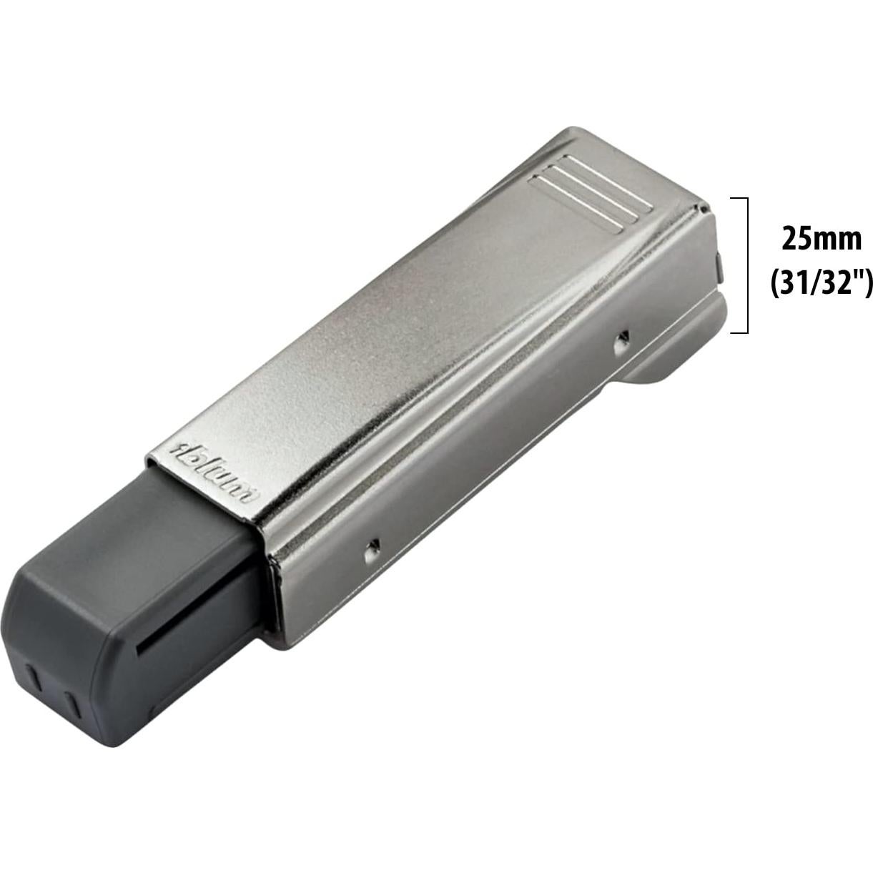 Brazo Recto Blum 973A Blumotion para Puertas - Acabado Níquel (Paquete de 5)