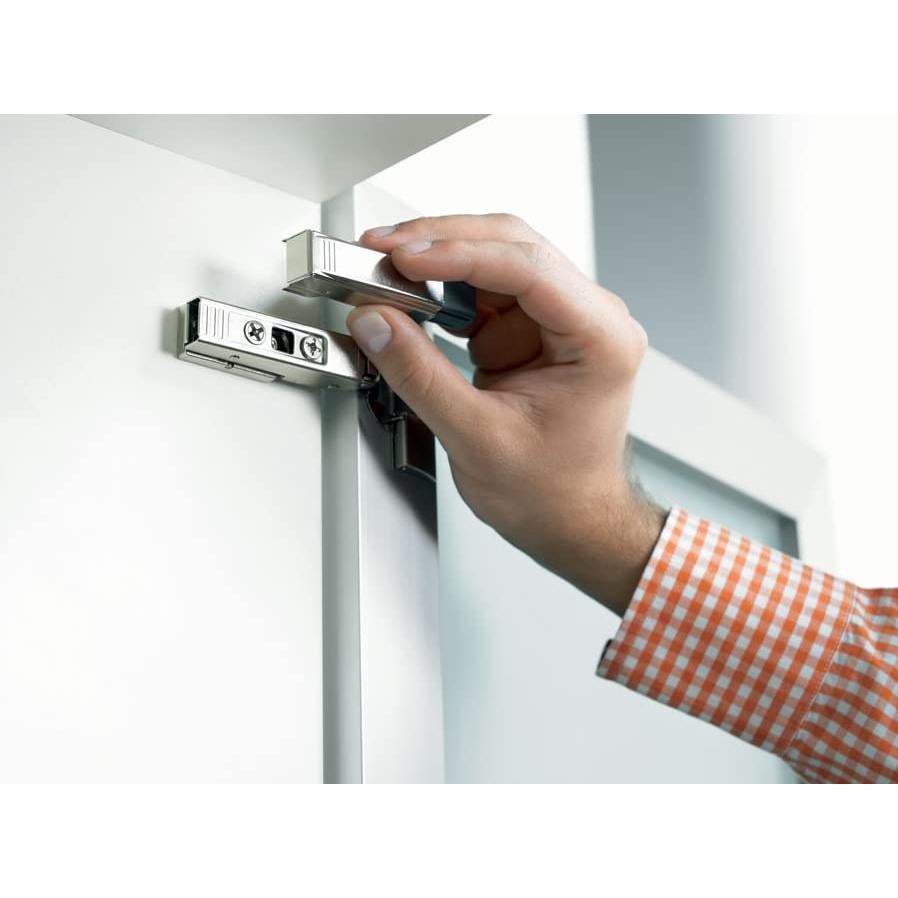 Brazo Recto Blum 973A Blumotion para Puertas - Acabado Níquel (Paquete de 5)