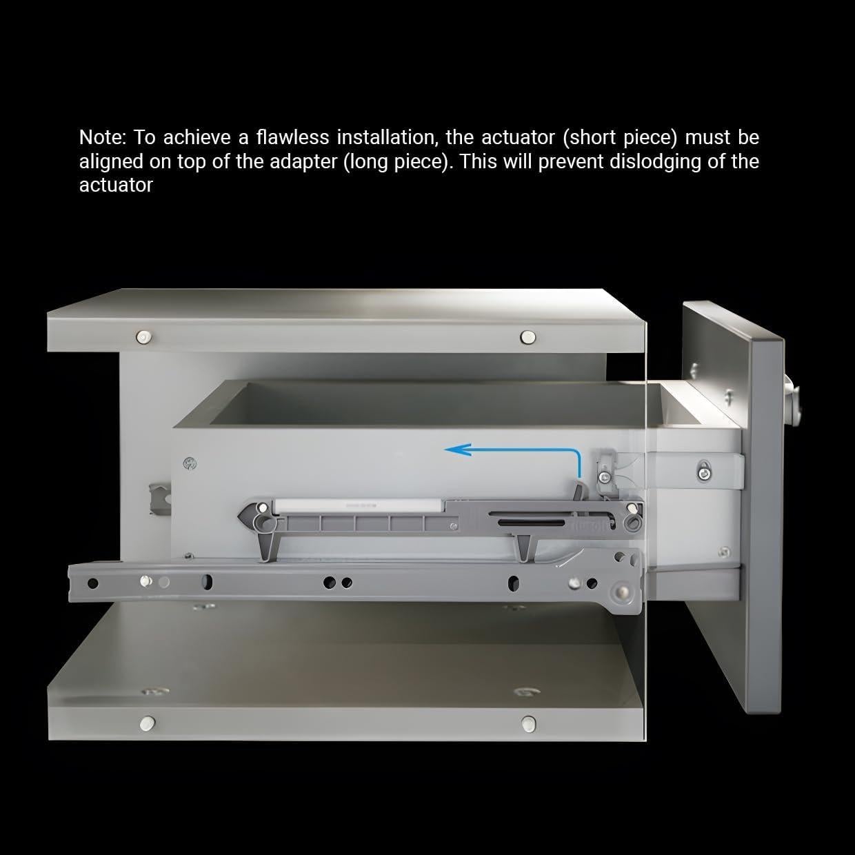 Cierre Suave para Cajones de Madera Rok Hardware 2-Pack Blanco