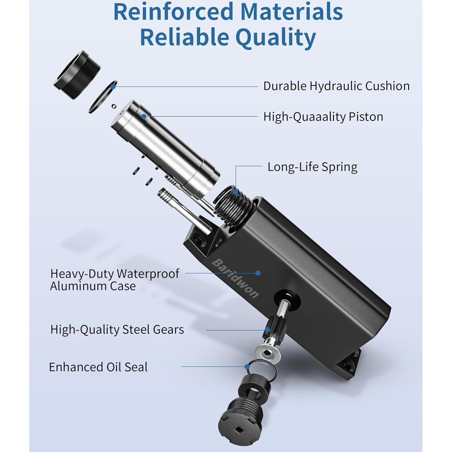 Cerradura Automática Baridwon BRW-B2000ADV para Puerta - Alta Resistencia