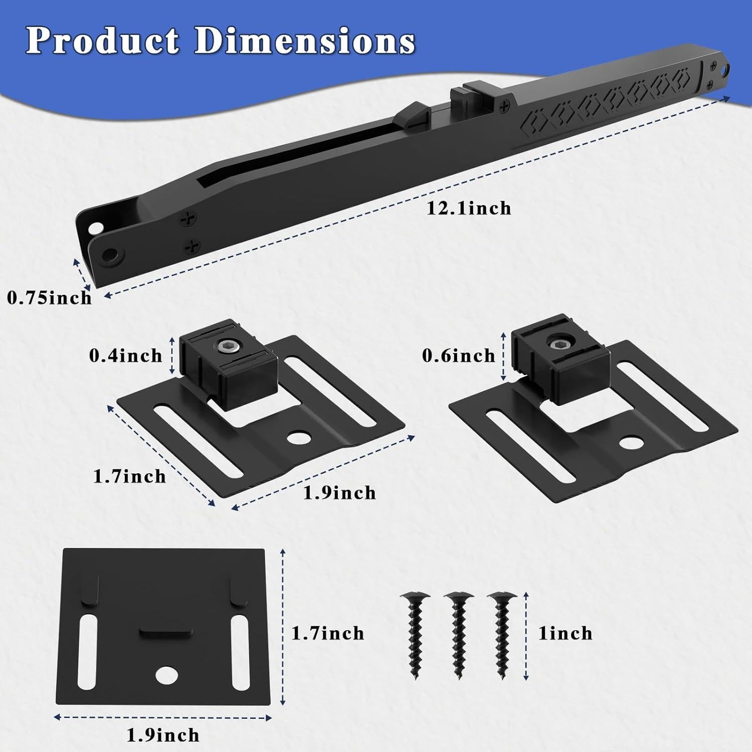 Mecanismo de Cierre Suave para Puerta de Granero 2PCS - Billion