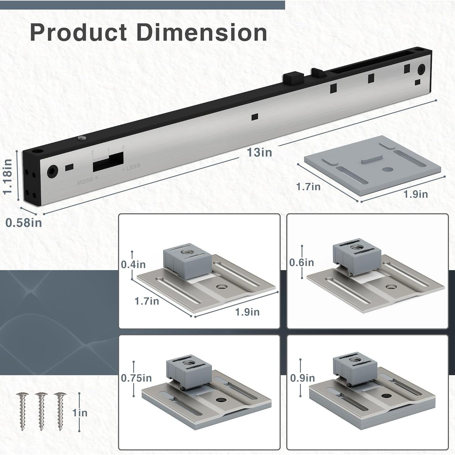 Mecanismo de Cierre Suave para Puerta de Granero Billion 2PCS