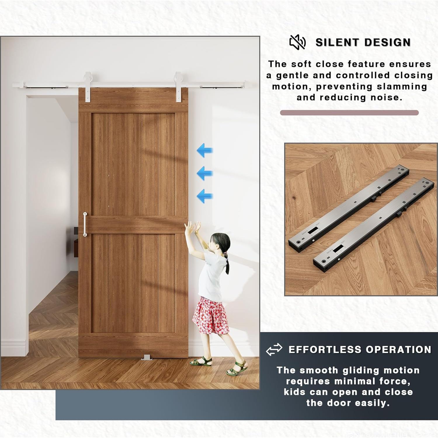 Mecanismo de Cierre Suave para Puerta de Granero Billion 2PCS