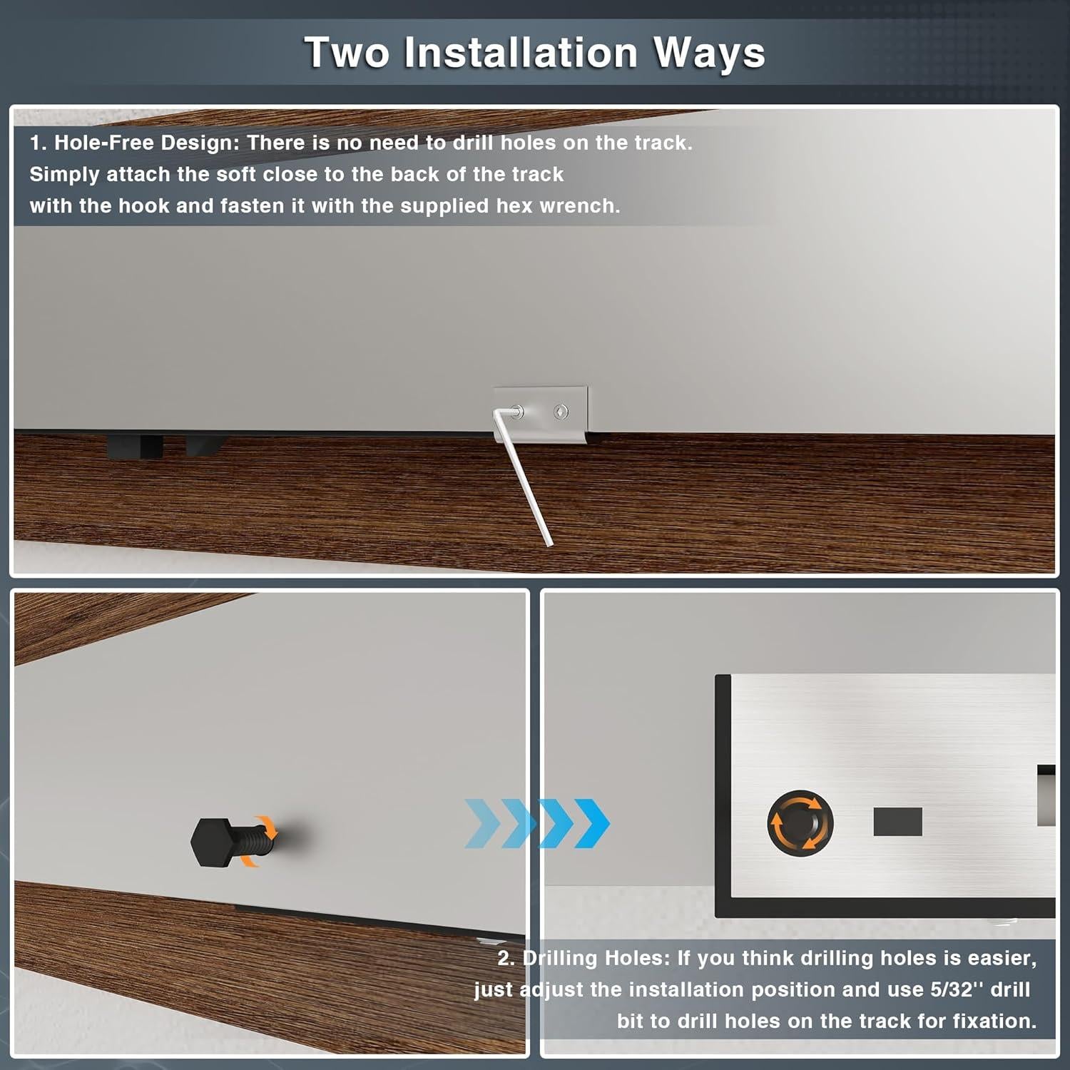 Mecanismo de Cierre Suave para Puerta de Granero Billion 2PCS