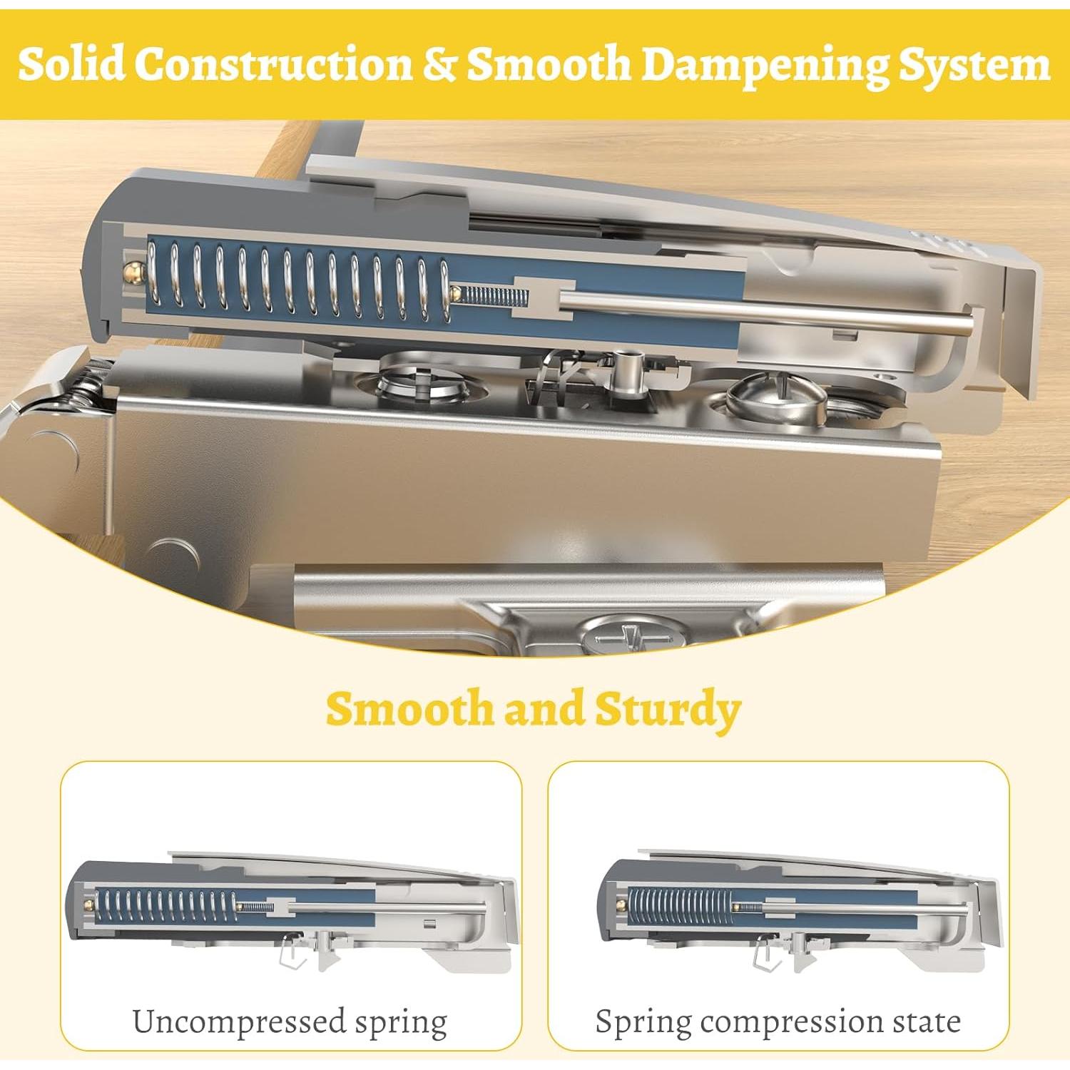 20 Amortiguadores de Cierre Suave Onemake para Bisagras