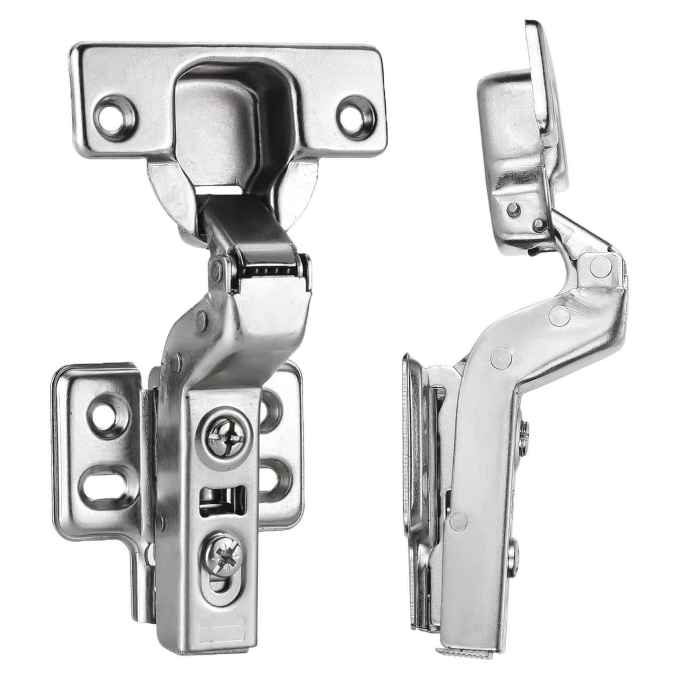 Bisagras de Armario Inset Luokim 2 Piezas Cierre Suave Niquelado
