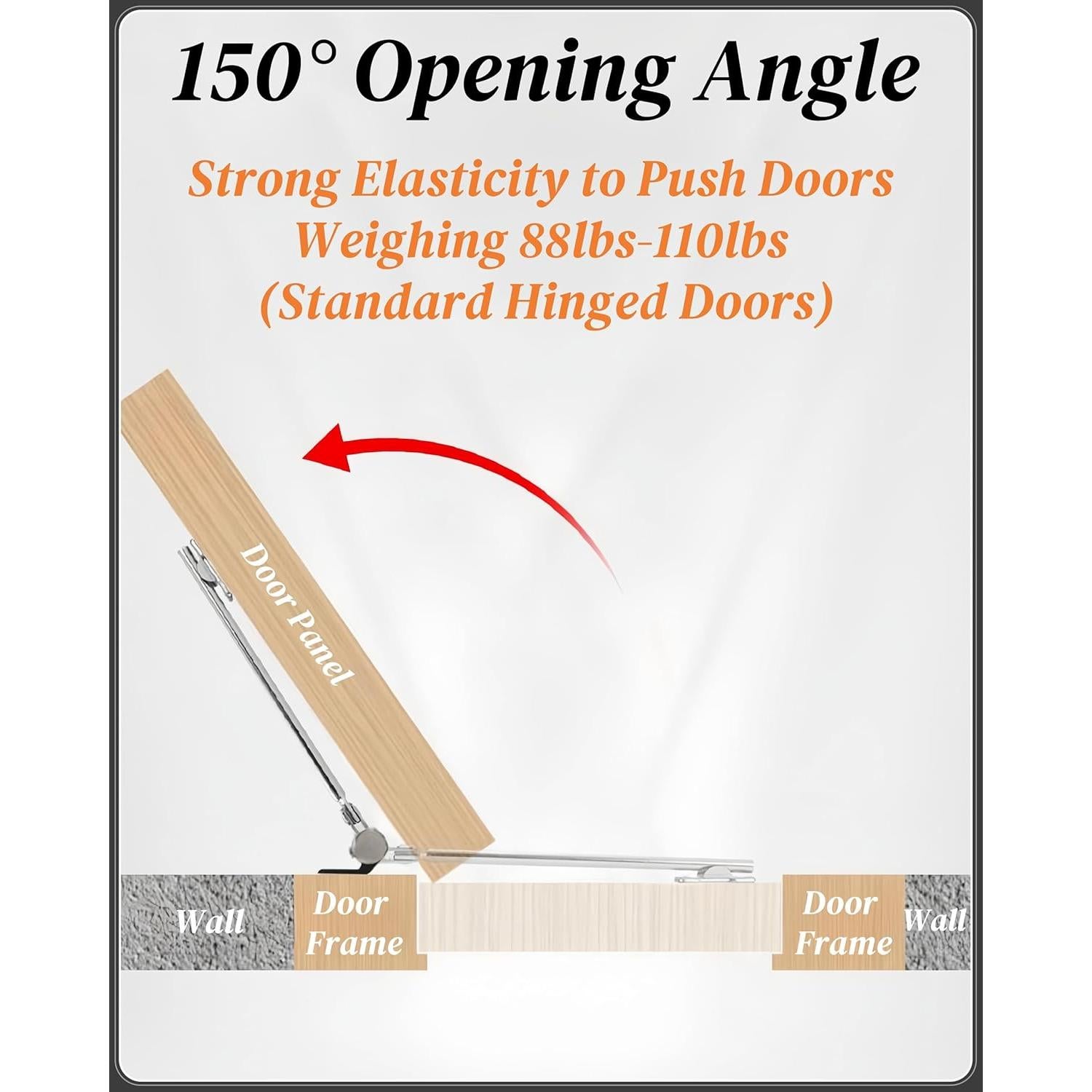 Cierre Automático de Puerta Bellairis 0.36 kg Acero Inoxidable