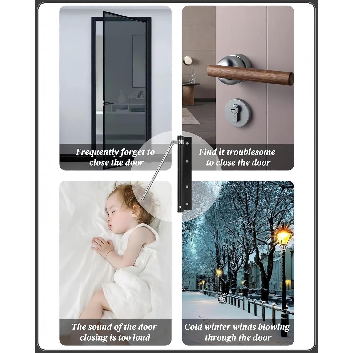 Cierre Automático de Puerta Bellairis 0.36 kg Acero Inoxidable