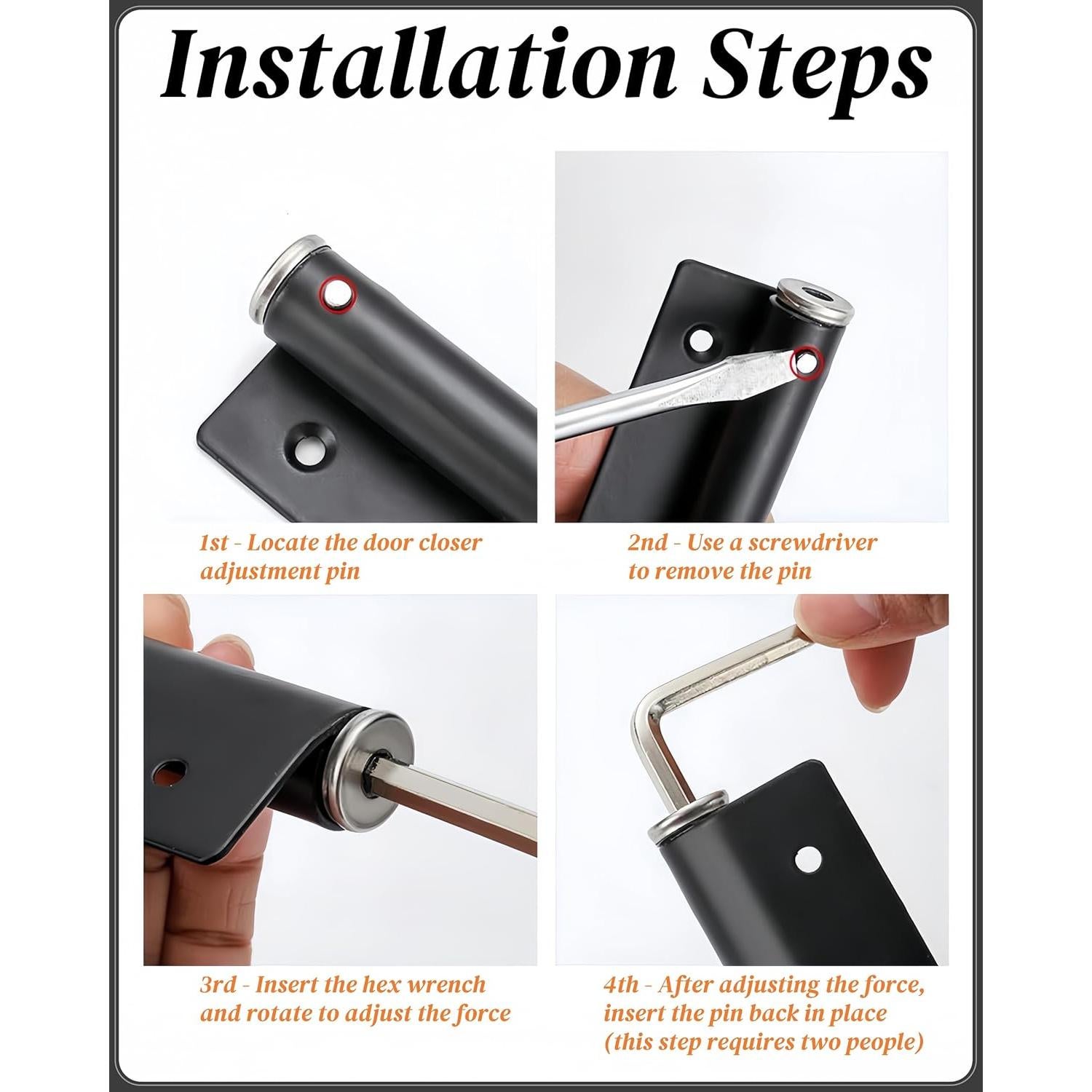 Cierre Automático de Puerta Bellairis 0.36 kg Acero Inoxidable