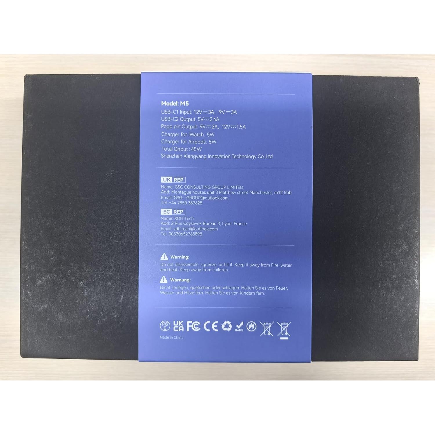 Estación de Carga 3 en 1 RORRY con Batería 10,000mAh - Gris