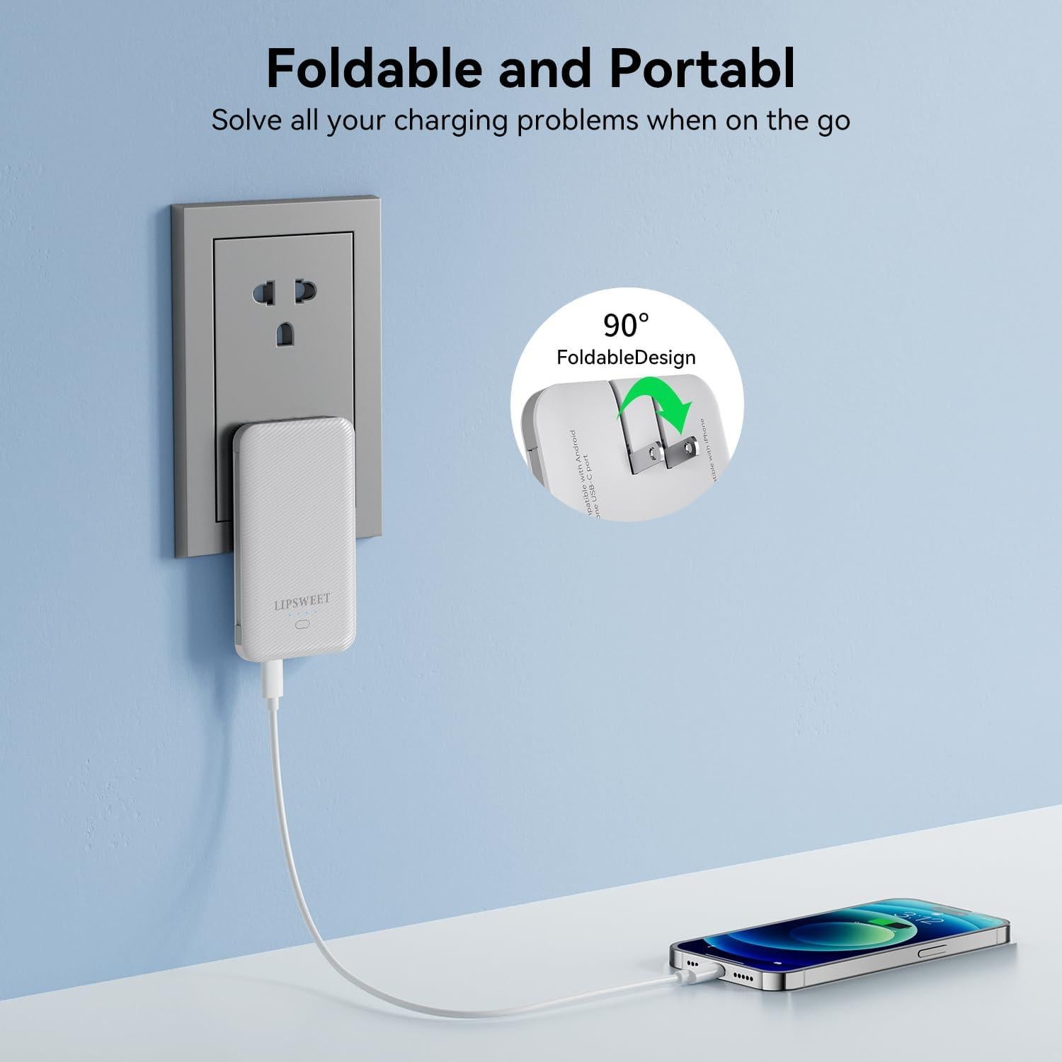 Cargador Portátil 5000mAh Shenzhen PB187 Carga Rápida USB-C