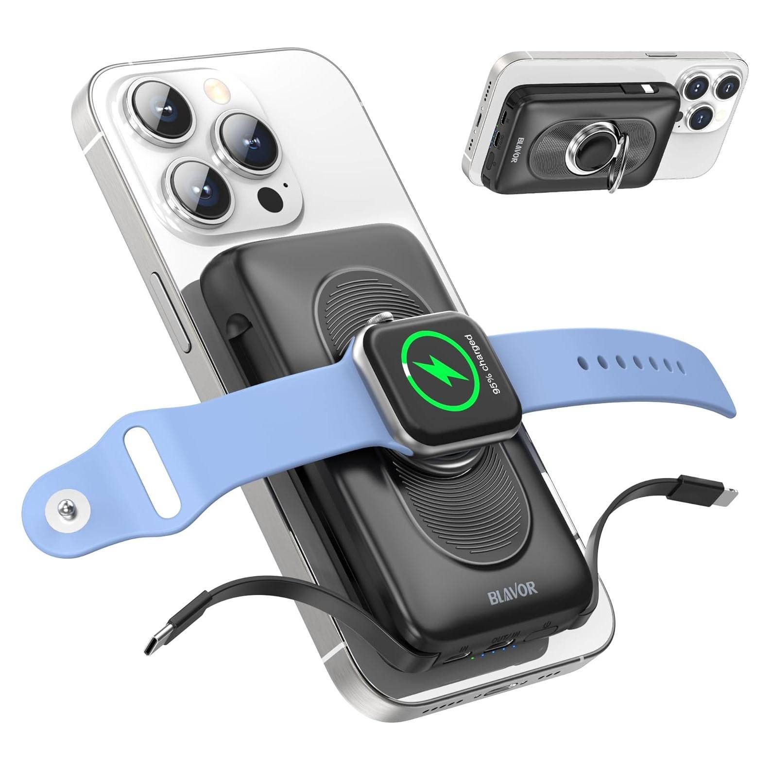 Cargador Portátil Magnético BLAVOR 10000mAh USB-C para iPhone