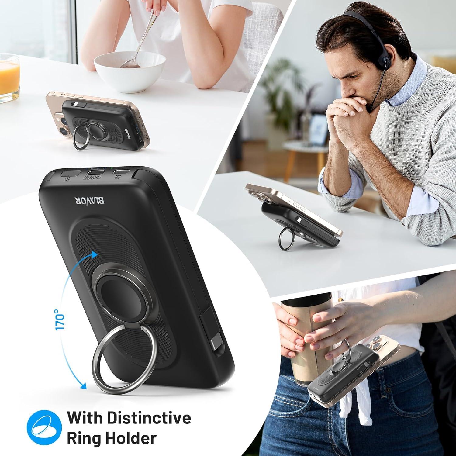 Cargador Portátil Magnético BLAVOR 10000mAh USB-C para iPhone